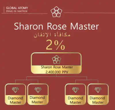شروط ومكافأة رتبة سيد روز شارون في شركة ATOMY الكورية